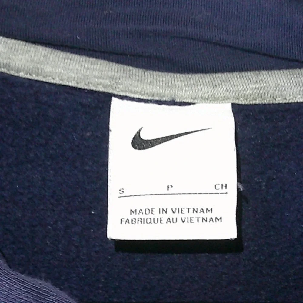 Nike Michigan Wolverines Hoodie Mens Small Navy Blue Yellow Pullover Sweatshirt‎